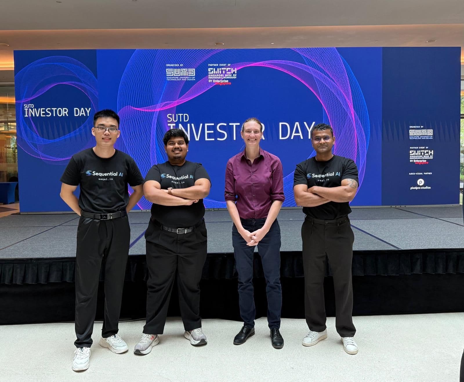 The Sequential AI team at SUTD Investor Day.